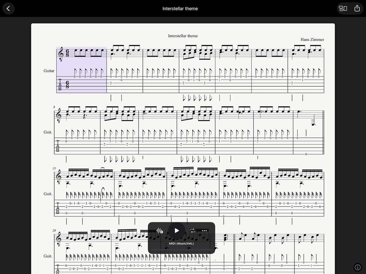 NovaNota on iPad